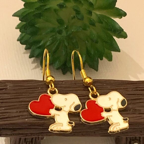 Snoopy Jewelry, Peanuts Earring, Snoopy Earring, Novelty Earring,… - Picture 2 of 6